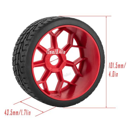 RC Wheels Tires for 1/8 Typhon 6S BLX,1/7 Infraction 6S BLX,Limitless,RC Highway Tires Wheels Soft Tires Truck Tire Highway Tires,Red - color: Red - (Rc Wheels Tires)