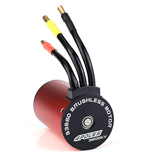 GoolRC 3660 3800KV Brushless Motor 80A ESC Brushless Electronic Speed Controller 6V/3A BEC for 1/10 RC Car Crawler Truck
