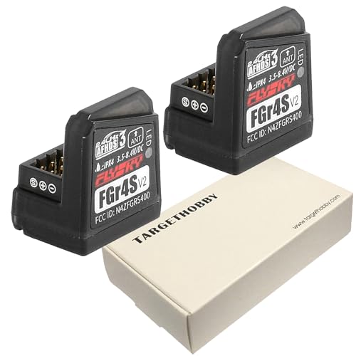 Flysky FGr4s V2 Receiver for Flysky Noble NB4 Rc Transmitter, Noble Pro Transmitter, 4 Channel AFHDS 3 - Pack of 2