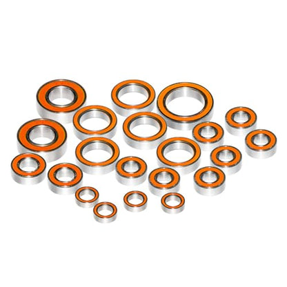 Ceramic + Stainless | for Traxxas 4x4 Slash, Stampede, Rustler Bearings Kit 4WD VXL (21 Pcs)