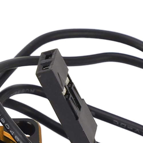 RC Car Motor Cooling Fan for Most RC Model Cars, 25x25mm Aluminum Alloy Lightweight Brushless ESC High Speed Heat Dissipation Fan (Gold)