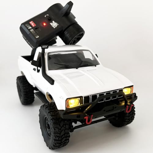 WPLDEWAN WPL C24-1 RC Rock Crawler 4x4 RC Truck Off Road 1/16 Scale | Remote Control Crawler Pickup RTR All Terrain 2.4 GHz Full Proportional Independent Suspension Adult