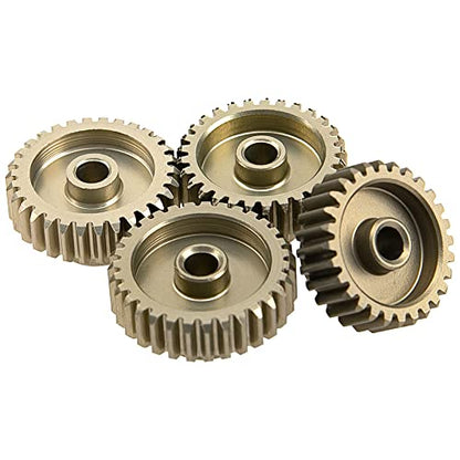 ShareGoo 7075 Aluminum Alloy 48P 3.175mm Pinion Gear Sets 28T 29T 30T 31T Motor Gears Fit 3.175mm (1/8-Inch) Shaft Compatible with HPI Losi Axial Traxxas Tamiya 1/10 RC Car,4Pack