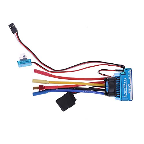 HUIOP 1/8 Car ESC, 120A Brushless Speed Controller ESC for 1/8 1/10 1/12 Car Crawler