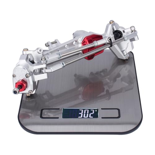 SCX10 III Portal Axles, Aluminum Alloy Complete Front Rear Axle for Axial SCX10 III AXI03007 1/10 RC Crawler Upgrades (Silver) - color: Silver
