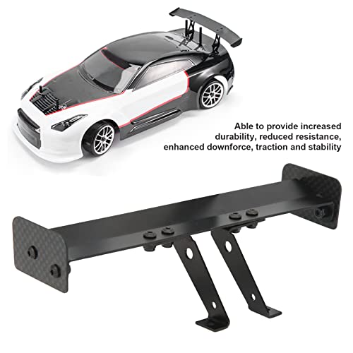 RC Rear Wing, RC Tail Wing Aluminum Alloy 1/10 Tail Spoiler Car Body Spoiler Body Shell for 1/10 Remote Control Vehicle Model