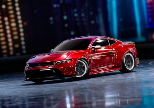 Traxxas 1/10 Scale 4-Tec Drift Car with Ford Mustang (Red) - color: Red