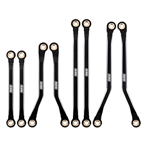 INJORA Aluminum High Clearance Link for 1/18 TRX4M Defender Bronco（Black）