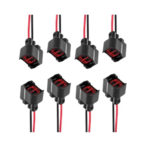 Zpana 8PCS Car Fuel Injector Connector Pigtail, Vehicle Engine Fuel Injector Wiring Harness Connector Plug, Automotive Replacement Accessories, Replace OEM# 5013995AA 5161919AA - size: 8PCS/Set