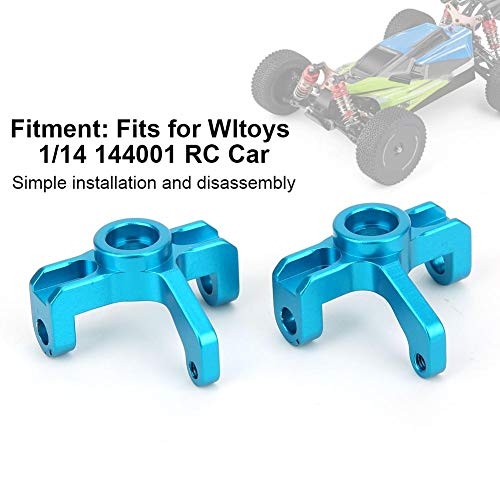 Vbest life Metal Steering Carrier Knuckle,2pcs Aluminum Alloy Left Right RC Car Upgrade Spare Part Compatible with Wltoys 1/14 144001 RC Car