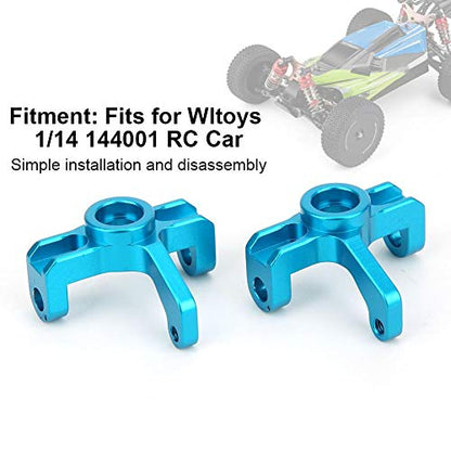 Vbest life Metal Steering Carrier Knuckle,2pcs Aluminum Alloy Left Right RC Car Upgrade Spare Part Compatible with Wltoys 1/14 144001 RC Car