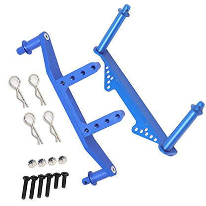 Replacement RC Car Front & Rear Body Mounts Posts for Traxxas 1/10 Slash 2WD Aluminum Alloy Durable RC Car Upgrade Accessories - color: Blue