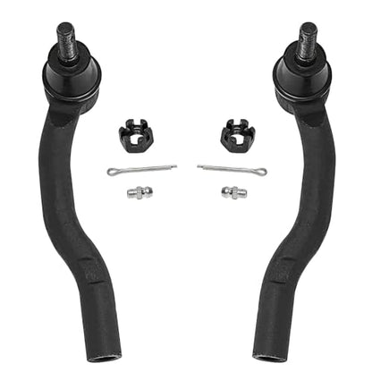 Detroit Axle - 4pc Front Steering Knuckles Kit for 2007-2009 Toyota Camry | 2 Steering Knuckles & Wheel Bearing Hubs 2 Outer Tie Rods 2007 2008 2009 Replacement - size: 4SU48725/Kit