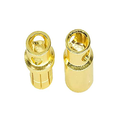 20Pairs Gold-Plated 8.0MM 8MM Banana Plug Bullet Male and Female Connector Adapter for RC Lipo Battery ESC Motors - size: 20 Pairs 8.0MM