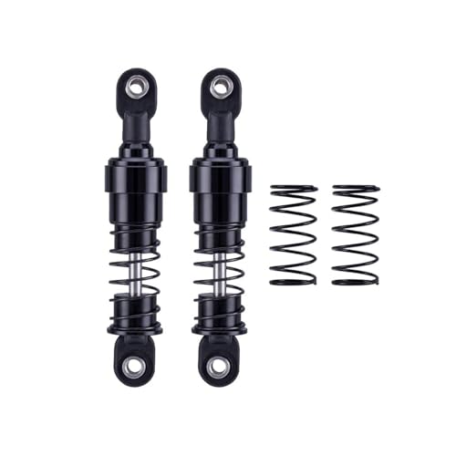 75mm-115mm Big Bore Shocks, RC Crawler Shocks for 1/10 RC Crawler LCG Chassis Gspeed V3 Element Enduro SCX10 TRX4 Gamde R1 Comp Builds DIY (Black 75mm 2pcs) - color: Black 75mm 2pcs