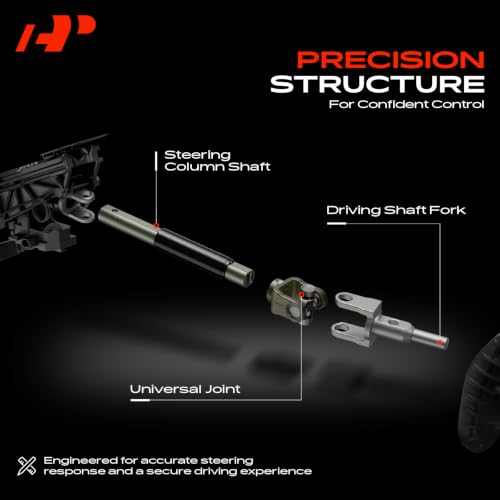 A-Premium Lower Steering Shaft Steering Column Shaft | Compatible with Ford Explorer 1998-2001, Explorer Sport 2003, Explorer Sport Trac 2001-2005, Ranger, Mercury Mountaineer