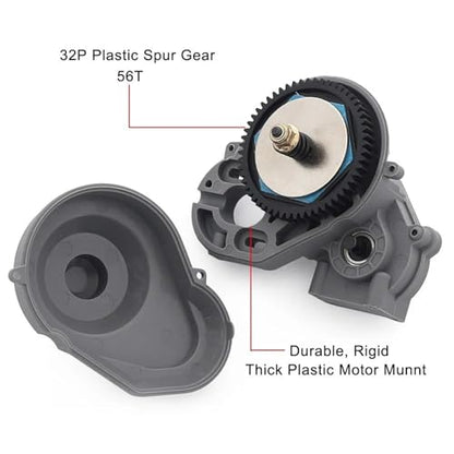 RC Car Parts for Axial for SCX10 for II 90047 90104 1/10 56T Plastic Shell Transmission Gear Set Gearbox Modification RC Crawler Car Upgrade Parts(Spur and Pinion Gear) - size: Spur and Pinion Gear