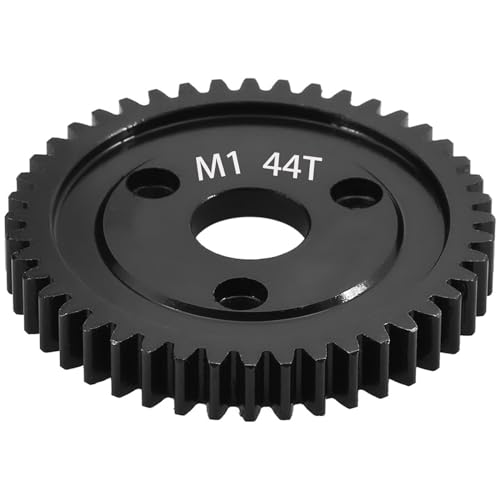 M1 Spur Gear 1.0 Metric Pitch 44-Tooth, 30T 32T 34T 36T 38T 40T 42T 44T 46T 48T 50T 52T Spur Gear Mod 1 for TRAXXAS Slayer Pro 4X4 Revo 3.3 ARRMA HPI HOBAO LOSI, Hardened Steel Upgrade Part Gear (44T) - size: 44T