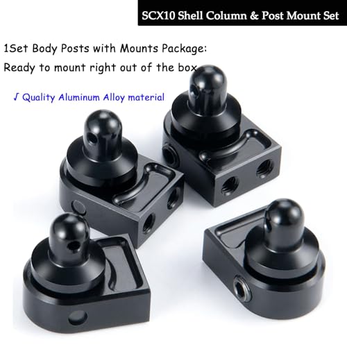 4 Packs rc Body Post mounts with Clips for 1:10 axial scx10 pro rc Crawler car - Aluminum Alloy Shell Column & Post Mount Set
