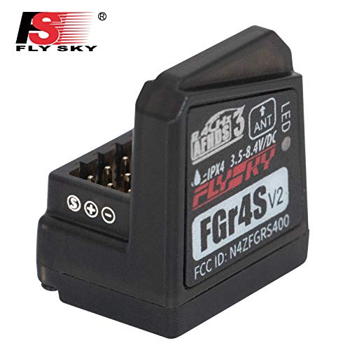 Flysky Noble NB4 Pro Receiver FS-FGR4S V2 Receiver AFHDS 3 Built-in Single-Antenna Bidirectional Output Receiver for Flysky NB4 PL18 RC Transmitter (FS-FGR4S Receiver) - style: FS-FGR4S Receiver
