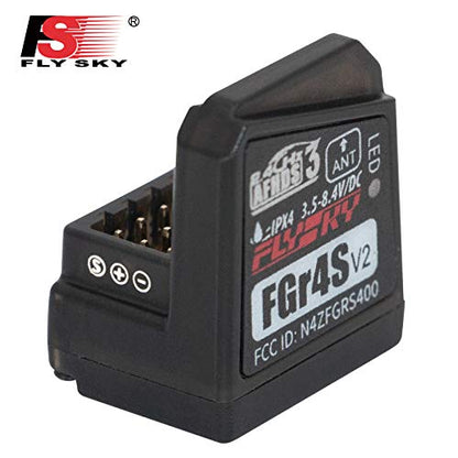 Flysky Noble NB4 Pro Receiver FS-FGR4S V2 Receiver AFHDS 3 Built-in Single-Antenna Bidirectional Output Receiver for Flysky NB4 PL18 RC Transmitter (FS-FGR4S Receiver) - style: FS-FGR4S Receiver