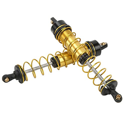 RC Shock Absorber 2Pcs 115mm/4.5in, Oil-Filled Adjustable Damper | Assembled with Springs | Fits Axial SCX10 1/10 Crawler Car(Glod) - color: Glod