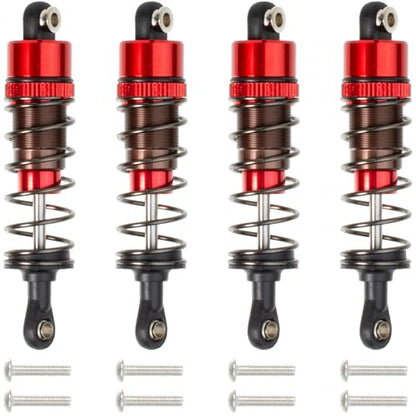 4Pcs 70mm Aluminum Oil Filled Shocks Absorbers for Tamiya CC-01 Wrangler SCX10 D90 HSP HPI 1/10 RC Crawler Car Upgrades
