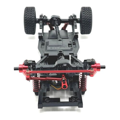 COMODO RC Crawler Steering Link Rod Set 1/12 Scale Metal Servo Arm Steering Cup Compatible with MN D90 MN99S MN78 MN82(Red) - color: Red