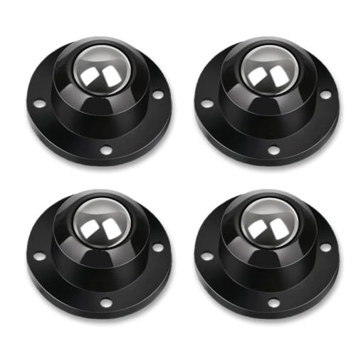 Self Adhesive Caster Wheels for Furniture,Storage Box,Trash Can,PC Stainless Steel Universal Pulley 360 Degree Rotating Adhesive Caster Wheels 0.8 Inch Low Profile Swivel Wheels Black 4 Pack - style: Black【0.8 inch】