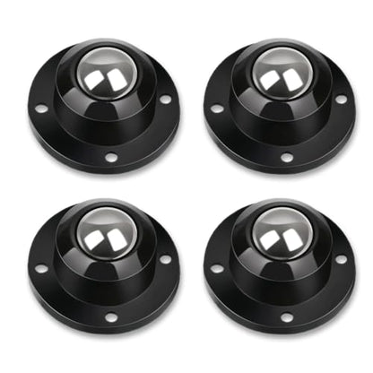 Self Adhesive Caster Wheels for Furniture,Storage Box,Trash Can,PC Stainless Steel Universal Pulley 360 Degree Rotating Adhesive Caster Wheels 0.8 Inch Low Profile Swivel Wheels Black 4 Pack - style: Black【0.8 inch】