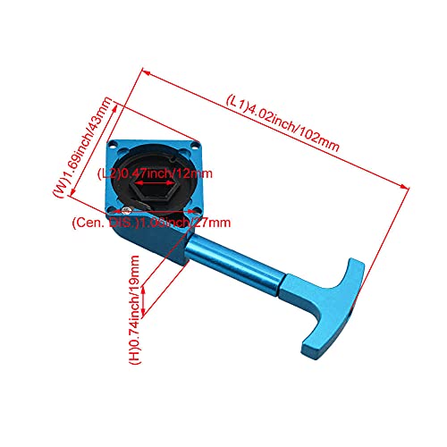 R020 Blue Upgrade Parts Aluminum Alloy RC Car Pull Starter for 18 Replacement for Nitro Engine