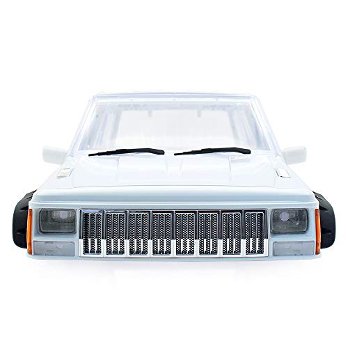 RC Car Hard Body Shell Kit,313mm Wheelbase Cherokee Body Car Shell for 1/10 RC Crawler Axial SCX10 & SCX10 II 90046 90047 TRX4 Kit (White) - color: White