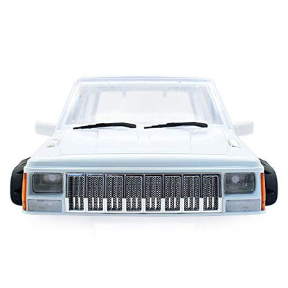 RC Car Hard Body Shell Kit,313mm Wheelbase Cherokee Body Car Shell for 1/10 RC Crawler Axial SCX10 & SCX10 II 90046 90047 TRX4 Kit (White) - color: White