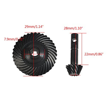 Heavy Duty Bevel Helical Overdrive Gear RC Car Bevel Gear 8T 24T/27T/30T/33T AR44 for 1/10 RC Rock Crawler Axial SCX10 II Axle Portal Spare Parts (24T 8T) - size: 24T 8T