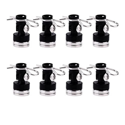 8pcs/Pack Magnetic RC Car Shell Column Invisible Body Post Mount Black