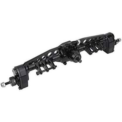 RC Car Metal Rear Portal Axle Assembly for 1/10 SCX10 III RC Crawler Accessories (Black) - color: Black