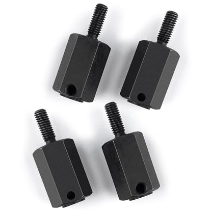 4PCS MORFUM SCX6 Hard Steel Wheel Hex Hub 20mm Offset Extension Hex Drive Adapter Combiner Coupler Conversion Compatible with 1/6 SCX6 AXI05000 RC Crawler Car Upgrades