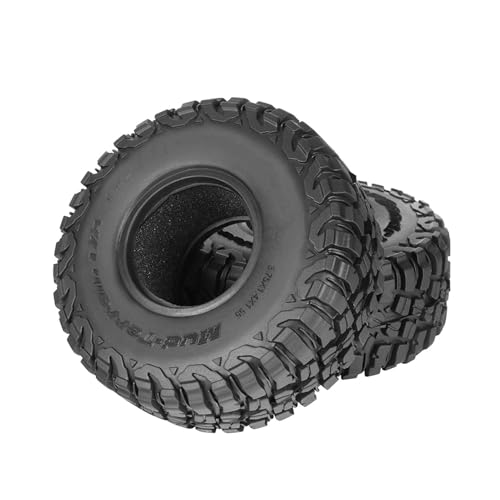 1.55 inch Tires Rubber Tyres for 1:10 RC Crawler Car D90 TF2 Tamiya CC01 LC70 MST JIMNY 90069 (95mm, B) - color: 95mm, B