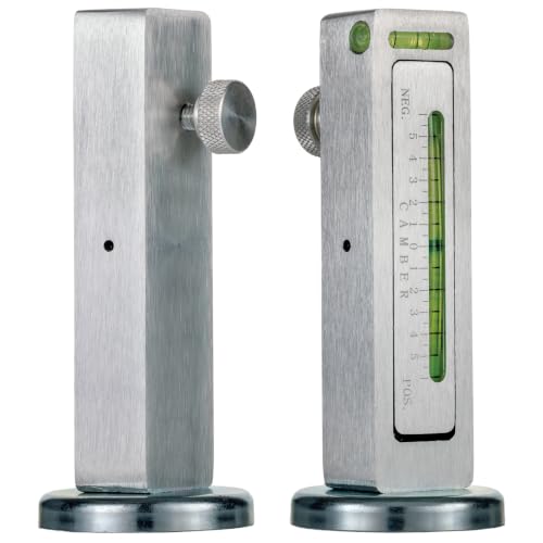 AutoSolo Camber Caster Gauge, +6 to -6 Degree Range, Magnetic Wheel Alignment Tool, Home Garage Alignment