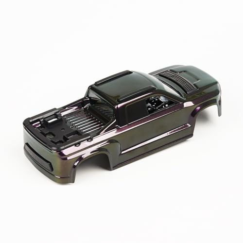 UDIRC UD1610S Replacement Body Shell, 1:16 RC Truck Body with Purple Pearl Gradient Finish, Full Roll Cage & Realistic Cockpit, Durable PC RC Car Shell, Part P16-001D - color: Purple Pearl