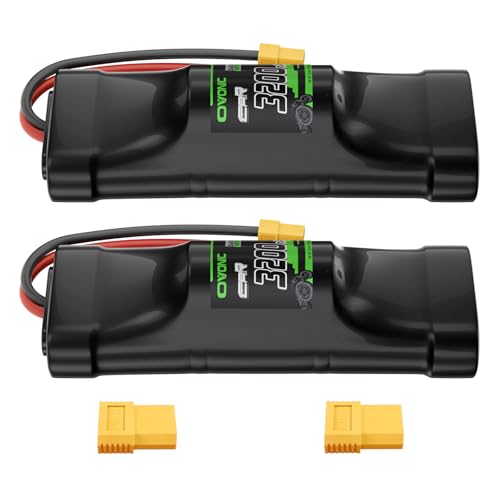 OVONIC 8.4V Hump NiMH Battery 3200mAh 7 Cell RC Battery with XT60 and TRA Connector