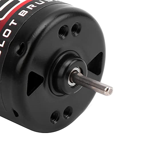 3 - Slot 30T 550 Brushed Motor with 80A ESC Replacement Set, High - Torque RC Crawler Motor for 1/10 & 1/12 Brushed RC Cars, Copper Windings & Double Ball Bearings