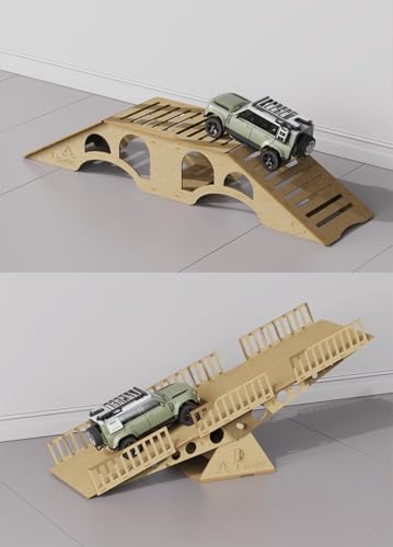 Rc Crawler Course Obstacles,Rc Car Ramp,Toy Ramps for RC Crawer Car 1/18 1/24 TRX4M SCX24 FCX24 (B)