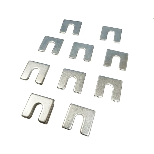 Automotive Alignment Shim Assortment Kit Auto Body Fender Alignment Shim 1/16" & 1/8" Thick- 3/8" Slot (30)