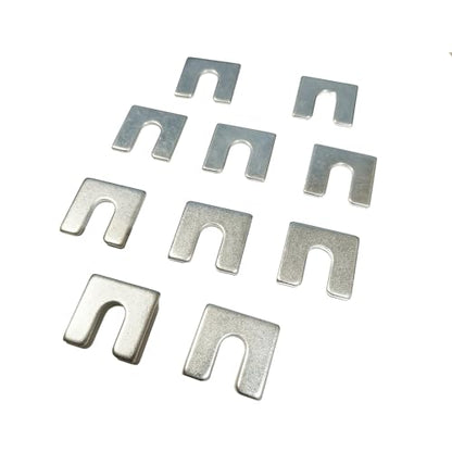 Automotive Alignment Shim Assortment Kit Auto Body Fender Alignment Shim 1/16" & 1/8" Thick- 3/8" Slot (30)