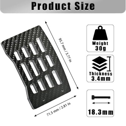 Roof Rack Mount Plate Carbon Fiber RC Upgrade Part for Arrma 1/14 1//16 Mojave Grom RC Car Roof Rack Trim Plate