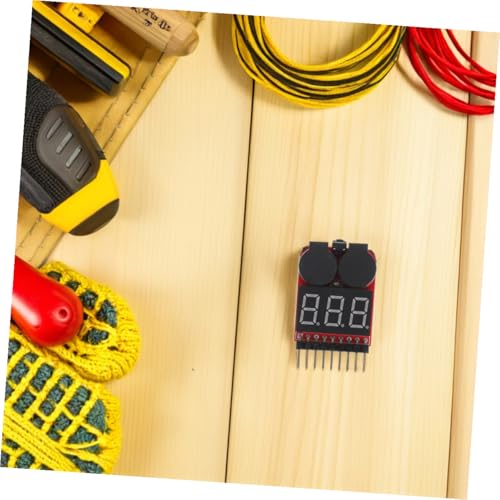 2pcs Lithium Battery Tester with Sound Alarm, 1-8s Lipo Voltage Monitor for Household and Rc Battery Capacity Measurement and Low Voltage Warning
