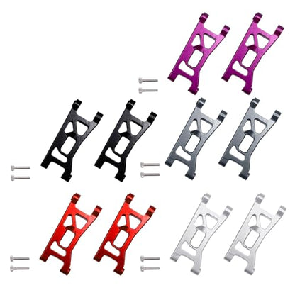 RC Aluminum Front Suspension Arms for Buggy Losi Micro-B/Micro-T Parts Upgrade (Black)