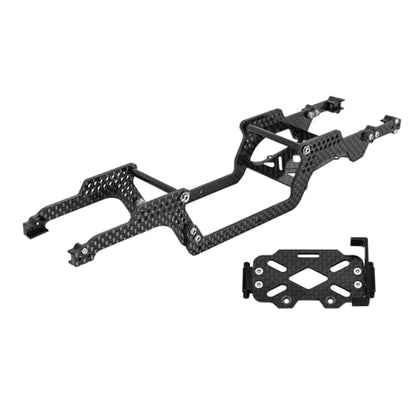 INJORA LCG Carbon Fiber Chassis Frame Kit with Battery Tray for 1/18 TRX4M - size: B