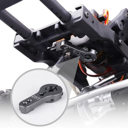 5pcs AllinRC 25T Servo Horn Aluminum Metal Steering Servo Arm M3 Threads Compatible with Futaba Savox Power for Car Truck